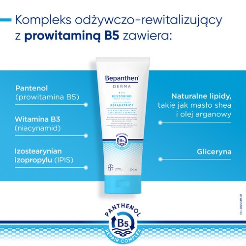 Zdjęcie produktu - 3 Bepanthen Derma nawilżająco-odżywczy Balsam do ciała, 200 ml