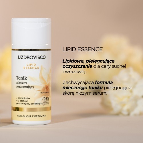 Miniaturka artykułu - #0 Uzdrovisco Lipid Essence Tonik mleczny regenerujący, 150 ml