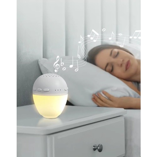 Zdjęcie produktu - 7 Libra-Babies Szumio Bunnie Kr&oacute;lik przytulanka biały 6w1 lampka 26 melodii bluetooth