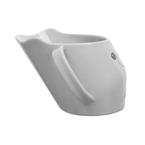Miniaturka artykułu - #0 Akuku Kubek pochyły do nauki picia szary, 150 ml A0695