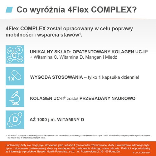 Zdjęcie produktu - 4 4Flex Complex, 30 kaps.