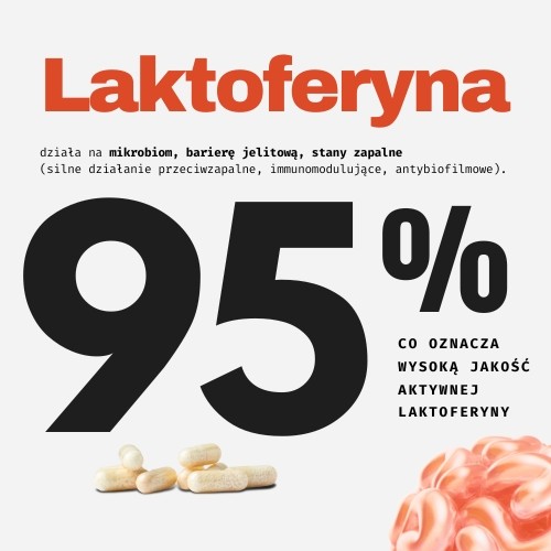 Zdjęcie produktu - 4 Revolife Microbiome Reborn, 90 kapsułek - maślan sodu, laktoferyna, prebiotyk (kapsułka dojelitowa)