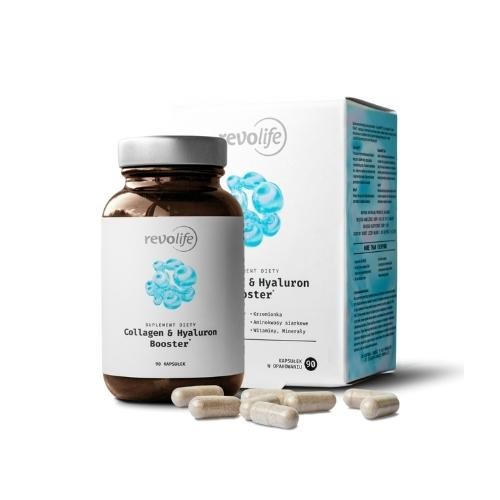 Zdjęcie produktu - 9 Revolife Collagen & Hyaluron Booster, 90 kapsułek