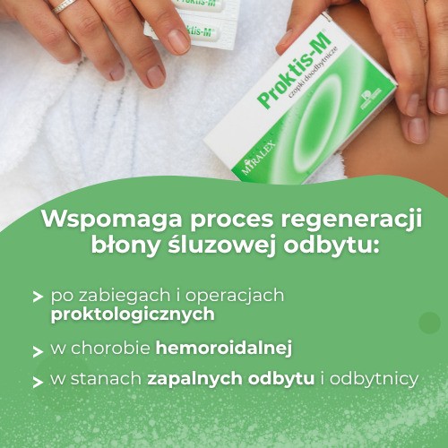 Zdjęcie produktu - 0 PROKTIS-M czopki doodbytnicze, 10 czopk&oacute;w