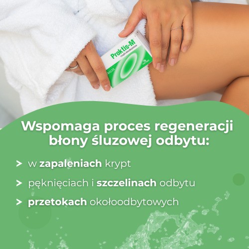 Zdjęcie produktu - 1 PROKTIS-M czopki doodbytnicze, 10 czopk&oacute;w