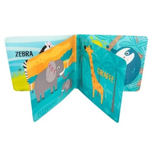 Miniaturka artykułu - #0 Canpol Babies Miękka książeczka kąpielowa z piszczkiem Wild Animals 2/083 