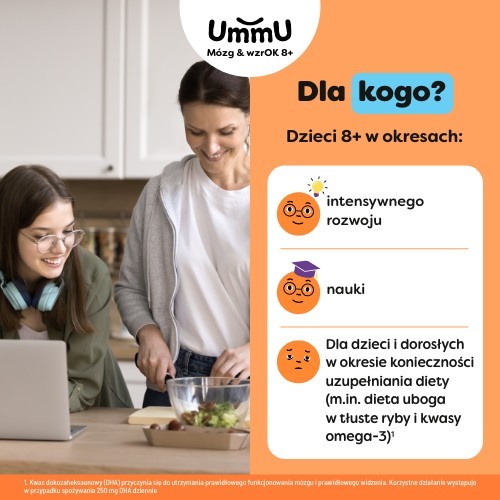 Zdjęcie produktu - 4 UmmU M&oacute;zg & wzrOK 8+, 240 kaps.