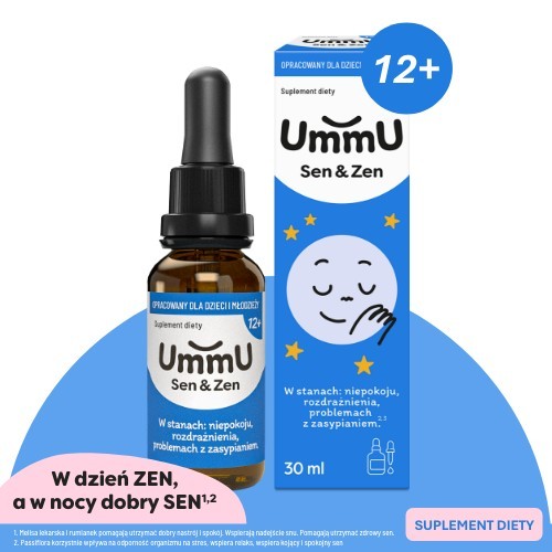 Miniaturka artykułu - #0 UmmU Sen & Zen 12+ krople, 30 ml 