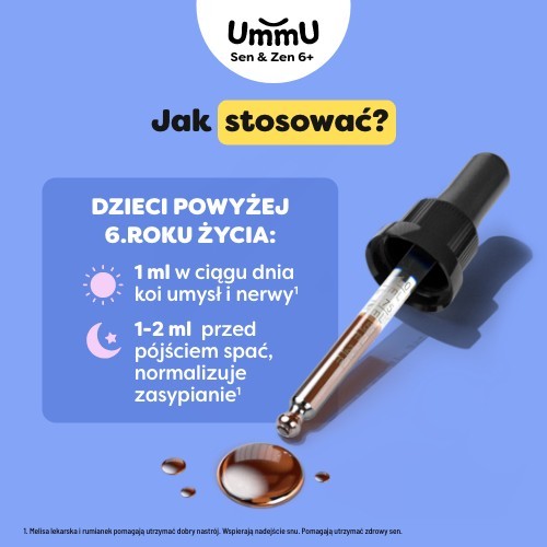 Zdjęcie produktu - 6 UmmU Sen & Zen 6+ krople, 30 ml 