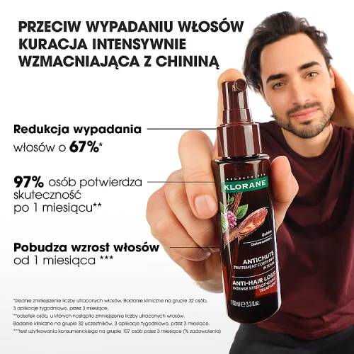 #0 – Klorane Przeciw wypadaniu włos&oacute;w Kuracja intensywnie wzmacniająca z Chininą, 100 ml