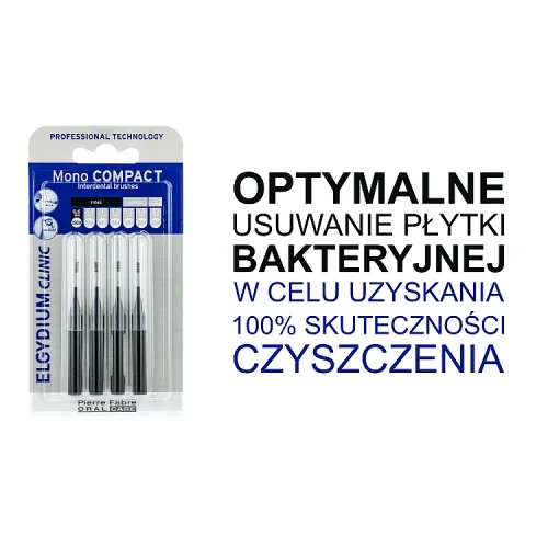 #0 – Elgydium Clinic Mono Compact Szczoteczka do przestrzeni międzyzębowych 0,6 mm, 4 szt.