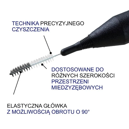 #4 – Elgydium Clinic Mono Compact Szczoteczka do przestrzeni międzyzębowych 0,6 mm, 4 szt.
