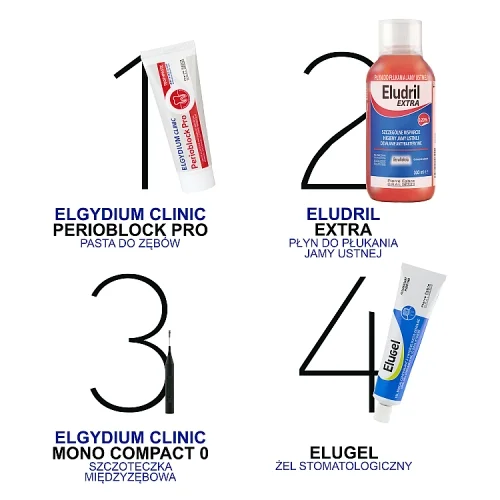 #5 – Elgydium Clinic Mono Compact Szczoteczka do przestrzeni międzyzębowych 0,6 mm, 4 szt.
