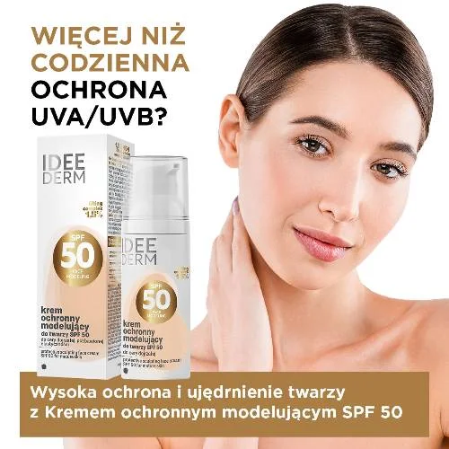 #0 – Idee Derm Ochronny krem modelujący do twarzy SPF50 do cery dojrzałej, pozbawionej elastyczności, 50 ml