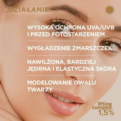 #1 – Idee Derm Ochronny krem modelujący do twarzy SPF50 do cery dojrzałej, pozbawionej elastyczności, 50 ml