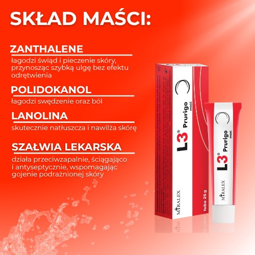 Miniaturka artykułu - #1 L3 PRURIGO Maść - 25g