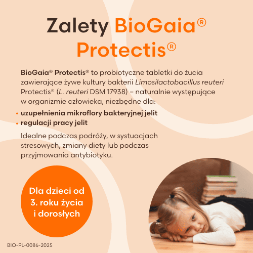 Miniaturka artykułu - #1 BioGaia Protectis o smaku cytrynowym, 10 tabl.