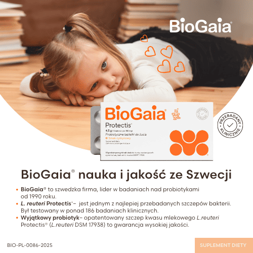 Zdjęcie produktu - 5 BioGaia Protectis o smaku cytrynowym, 10 tabl.