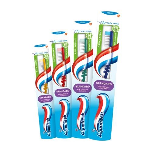 Miniaturka artykułu - #0 Aquafresh Standard Medium Szczoteczka do zęb&oacute;w