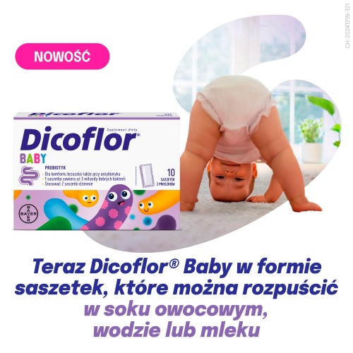 Miniaturka artykułu - #0 Dicoflor Baby probiotyk, 10 sasz.