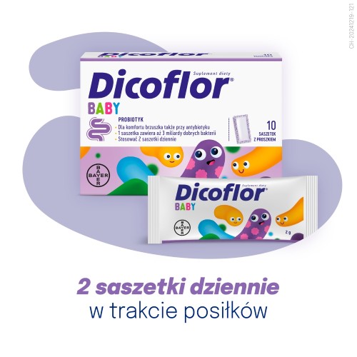 Zdjęcie produktu - 3 Dicoflor Baby probiotyk, 10 sasz.