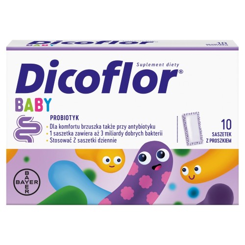 Zdjęcie produktu - 8 Dicoflor Baby probiotyk, 10 sasz.