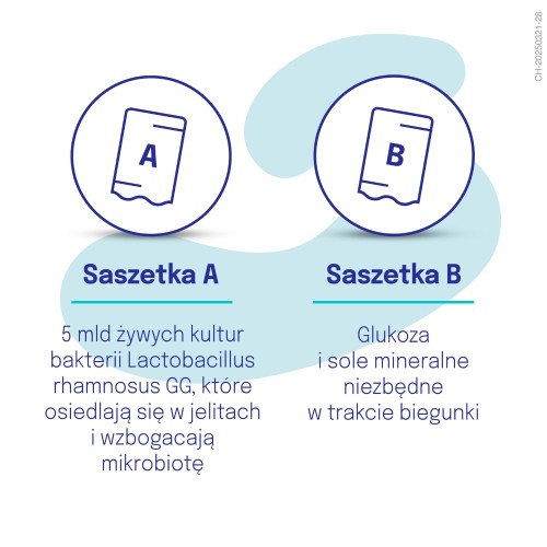 Zdjęcie produktu - 3 Dicoflor Elektrolity probiotyk + elektrolity smak bananowy, 5 porcji
