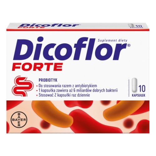 Zdjęcie produktu - 9 Dicoflor Forte probiotyk, 10 kaps.