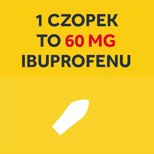 Zdjęcie produktu - 3 Nurofen dla dzieci 60mg czopki - 10 sztuk