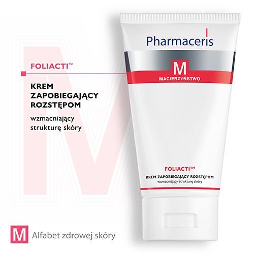 Miniaturka artykułu - #0 PHARMACERIS M Foliacti Krem zapobiegający rozstępom, 150 ml