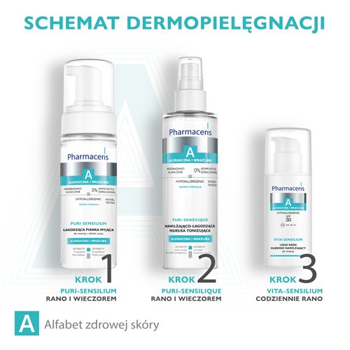 Zdjęcie produktu - 4 PHARMACERIS A Vita-Sensilium Lekki krem głęboko nawilżający SPF 30, 50 ml