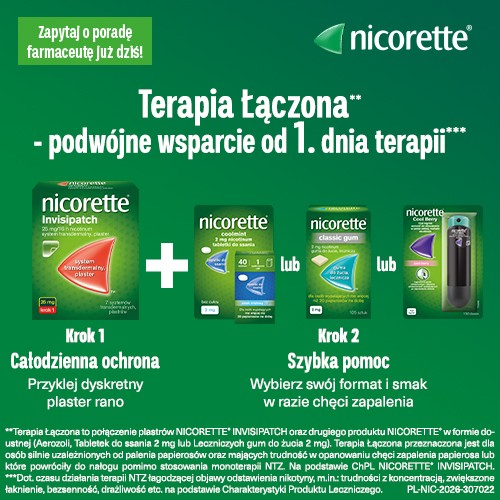 Miniaturka artykułu - #1 NICORETTE COOLMINT - 4 mg x 20 tabletek 