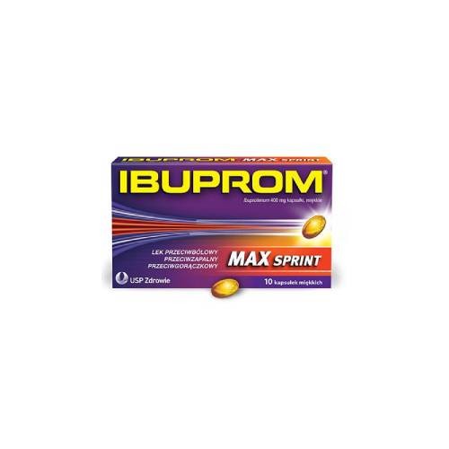 Zdjęcie produktu - 3 Ibuprom MAX SPRINT 400mg - 10 kapsułek