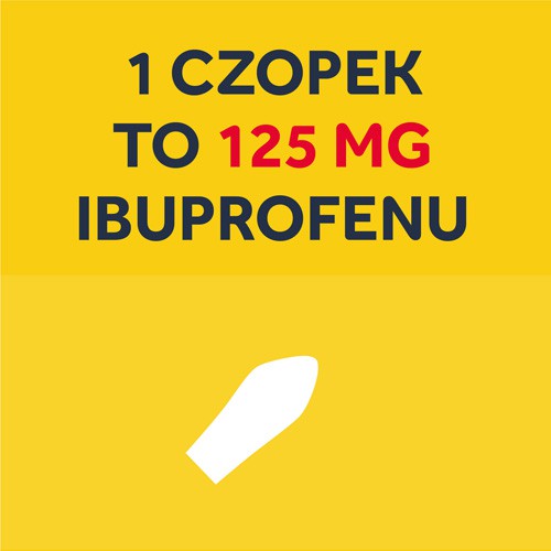 Zdjęcie produktu - 3 NUROFEN 125mg - 10 czopk&oacute;w