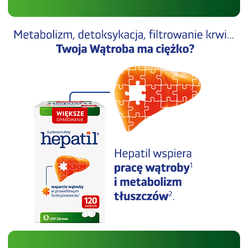 Miniaturka artykułu - #1 Hepatil, 120 tabl. - wsparcie wątroby w prawidłowym funkcjonowaniu