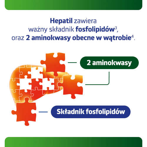 Zdjęcie produktu - 2 Hepatil, 120 tabl. - wsparcie wątroby w prawidłowym funkcjonowaniu