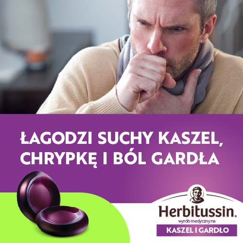Miniaturka artykułu - #1 Herbitussin Na kaszel i gardło, 24 pastylki do ssania