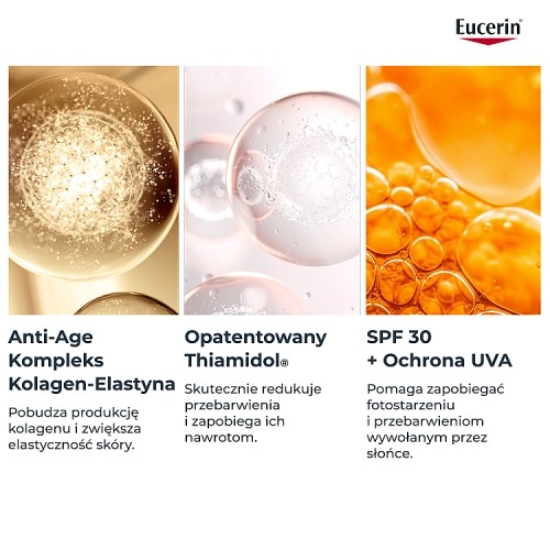 Zdjęcie produktu - 3 Eucerin Hyaluron-Filler + Elasticity Krem na dzień SPF 30 wkład uzupełniający, 50 ml