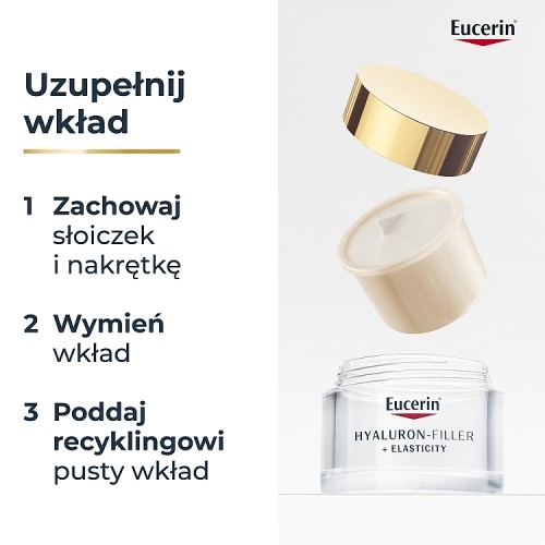 Zdjęcie produktu - 6 Eucerin Hyaluron-Filler + Elasticity Krem na dzień SPF 30 wkład uzupełniający, 50 ml