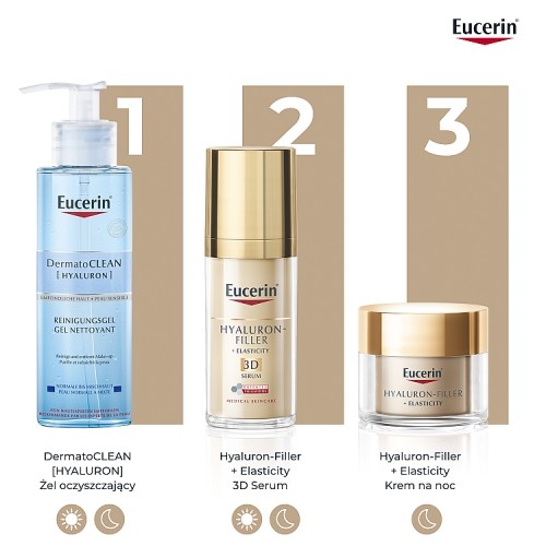 Zdjęcie produktu - 7 Eucerin Hyaluron-Filler + Elasticity Krem na noc wkład uzupełniający, 50 ml