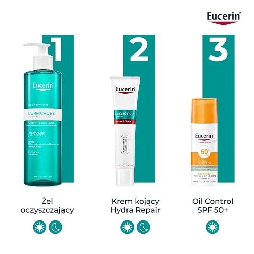 Zdjęcie produktu - 7 Eucerin DermoPure Clinical Hydra Repair Krem kojący, 40 ml