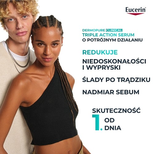 Miniaturka artykułu - #1 Eucerin DermoPure Clinical Serum o potr&oacute;jnym działaniu, 40 ml