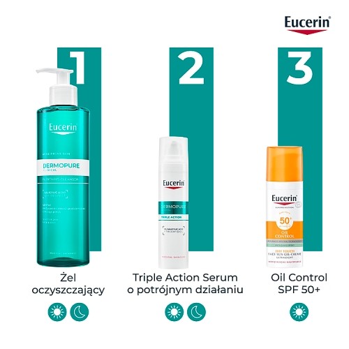 Zdjęcie produktu - 6 Eucerin DermoPure Clinical Oczyszczający żel do twarzy i ciała, 400 ml