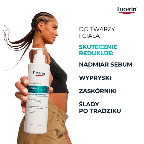 Zdjęcie produktu - 5 Eucerin DermoPure Clinical Żel redukujący niedoskonałości do twarzy i ciała, 400 ml