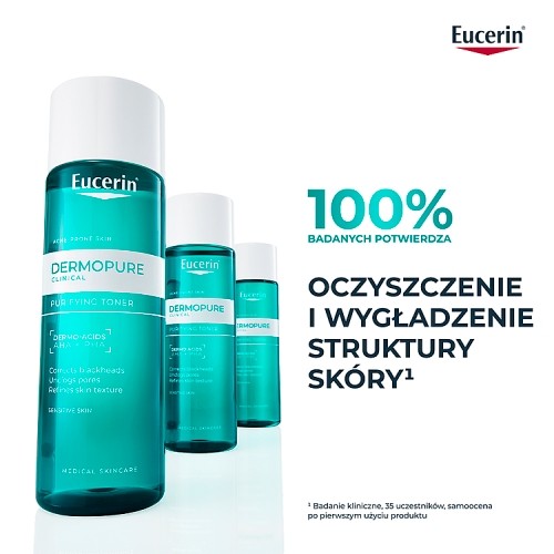 Miniaturka artykułu - #0 Eucerin DermoPure Clinical Oczyszczający tonik do twarzy, 200 ml