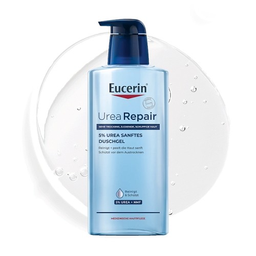 Miniaturka artykułu - #0 Eucerin UreaRepair Łagodny żel do mycia z 5% mocznika, 400 ml