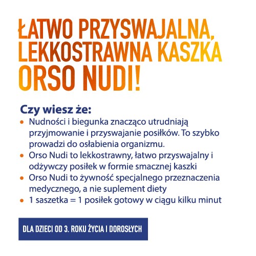 Miniaturka artykułu - #1 OrsoNudi Kaszka, 5 sasz. x 40 g