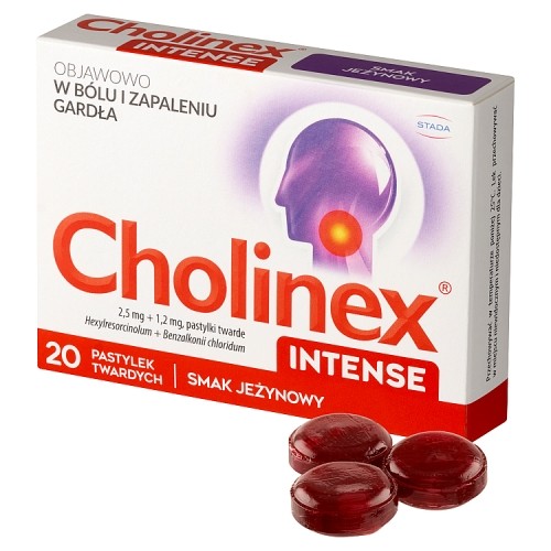 Miniaturka artykułu - #1 CHOLINEX INTENSE - smak jeżynowy - 20 tabletek 