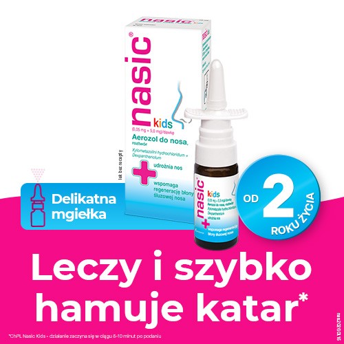Miniaturka artykułu - #0 Nasic kids aerozol do nosa dla dzieci, 10 ml