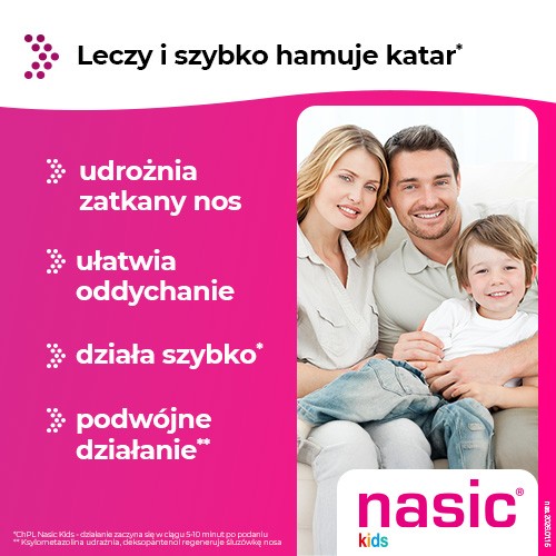Zdjęcie produktu - 2 Nasic kids aerozol do nosa dla dzieci, 10 ml